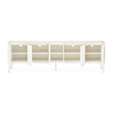 La Marisia Creamy Pearl Media Cabinet - Ornate Home
