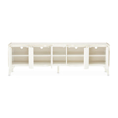 La Marisia Creamy Pearl Media Cabinet - Ornate Home