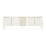 La Marisia Creamy Pearl Media Cabinet - Ornate Home