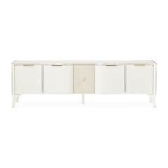 La Marisia Creamy Pearl Media Cabinet - Ornate Home