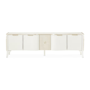 La Marisia Creamy Pearl Media Cabinet - Ornate Home