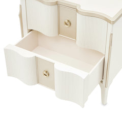 La Marisia Creamy Pearl Nightstand - Ornate Home