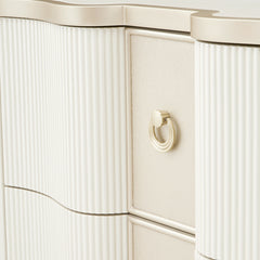 La Marisia Creamy Pearl Nightstand - Ornate Home