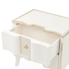 La Marisia Creamy Pearl Nightstand - Ornate Home