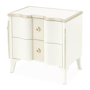 La Marisia Creamy Pearl Nightstand - Ornate Home