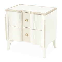 La Marisia Creamy Pearl Nightstand - Ornate Home