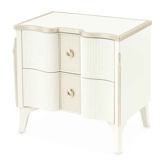 La Marisia Creamy Pearl Nightstand - Ornate Home