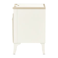 La Marisia Creamy Pearl Nightstand - Ornate Home