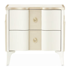 La Marisia Creamy Pearl Nightstand - Ornate Home
