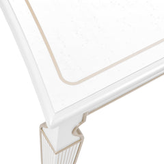 La Marisia Creamy Pearl Rectangular Dining Table - Ornate Home