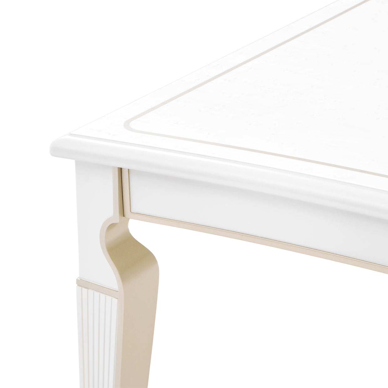 La Marisia Creamy Pearl Rectangular Dining Table - Ornate Home