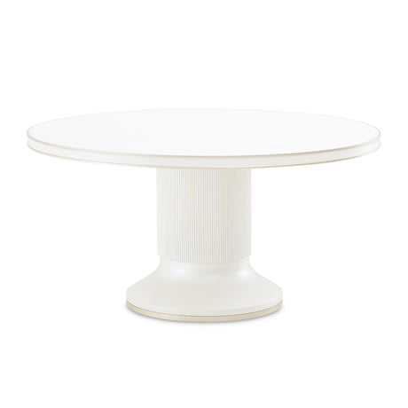 La Marisia Creamy Pearl Round Dining Table - Ornate Home