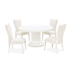 La Marisia Creamy Pearl Round Dining Table - Ornate Home