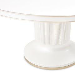 La Marisia Creamy Pearl Round Dining Table - Ornate Home