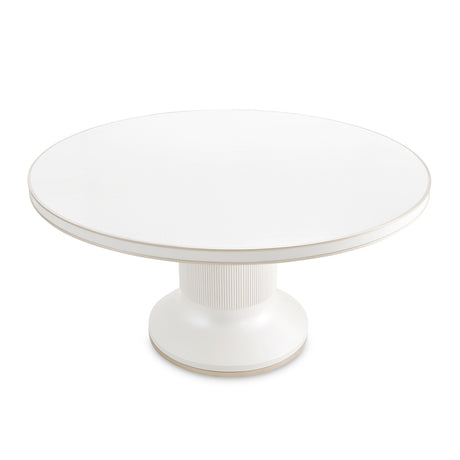 La Marisia Creamy Pearl Round Dining Table - Ornate Home