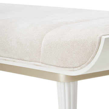La Marisia Creamy Pearl/Tranquil Accent Bench - Ornate Home