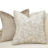 La Marisia Creamy Pearl/Tranquil Chenille Loveseat - Ornate Home