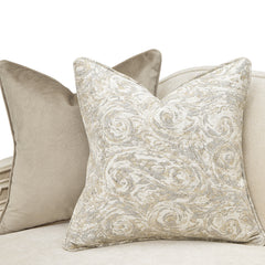 La Marisia Creamy Pearl/Tranquil Chenille Loveseat - Ornate Home
