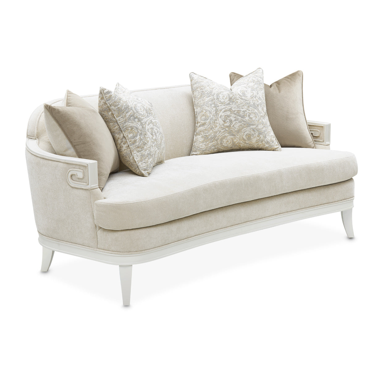 La Marisia Creamy Pearl/Tranquil Chenille Loveseat - Ornate Home