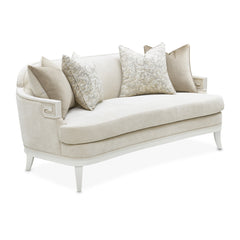 La Marisia Creamy Pearl/Tranquil Chenille Loveseat - Ornate Home