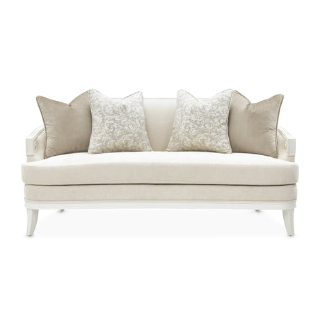 La Marisia Creamy Pearl/Tranquil Chenille Loveseat - Ornate Home