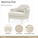 La Marisia Creamy Pearl/Tranquil Chenille Matching Chair - Ornate Home