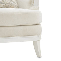La Marisia Creamy Pearl/Tranquil Chenille Matching Chair - Ornate Home