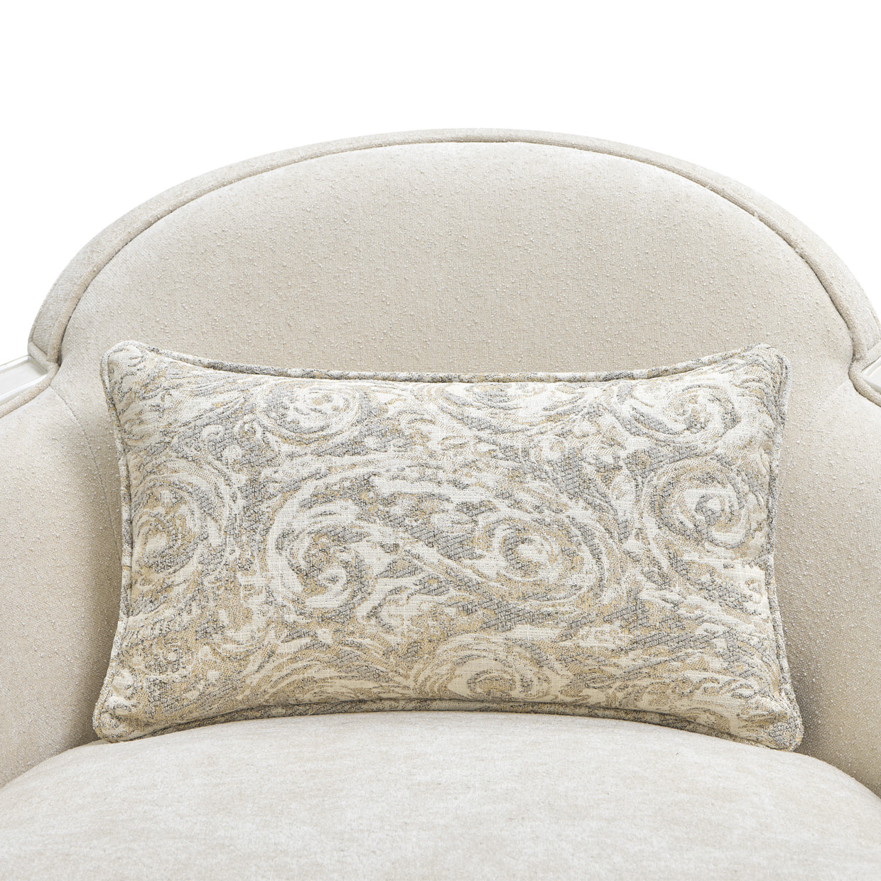 La Marisia Creamy Pearl/Tranquil Chenille Matching Chair - Ornate Home