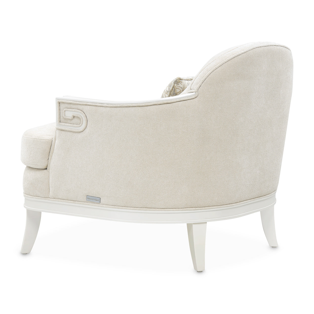 La Marisia Creamy Pearl/Tranquil Chenille Matching Chair - Ornate Home