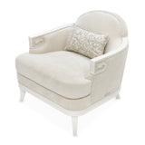 La Marisia Creamy Pearl/Tranquil Chenille Matching Chair - Ornate Home