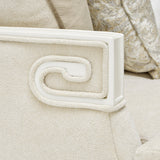 La Marisia Creamy Pearl/Tranquil Chenille Sofa - Ornate Home