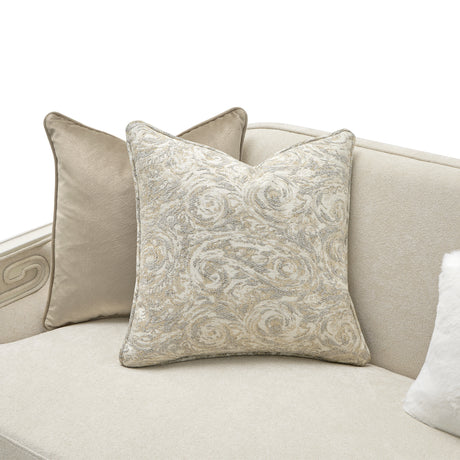 La Marisia Creamy Pearl/Tranquil Chenille Sofa - Ornate Home
