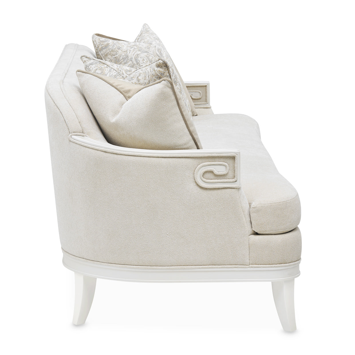 La Marisia Creamy Pearl/Tranquil Chenille Sofa - Ornate Home