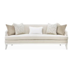 La Marisia Creamy Pearl/Tranquil Chenille Sofa - Ornate Home