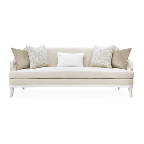 La Marisia Creamy Pearl/Tranquil Chenille Sofa - Ornate Home