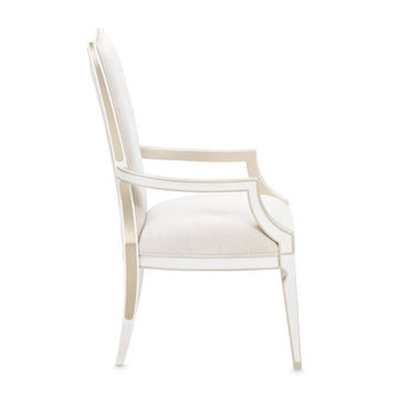 La Marisia Creamy Pearl/Tranquil Dining Arm Chair (Set of 2) - Ornate Home