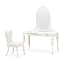 La Marisia Creamy Pearl Vanity Desk - Ornate Home