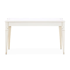 La Marisia Creamy Pearl Vanity Set with Mirror & Chair - Ornate Home