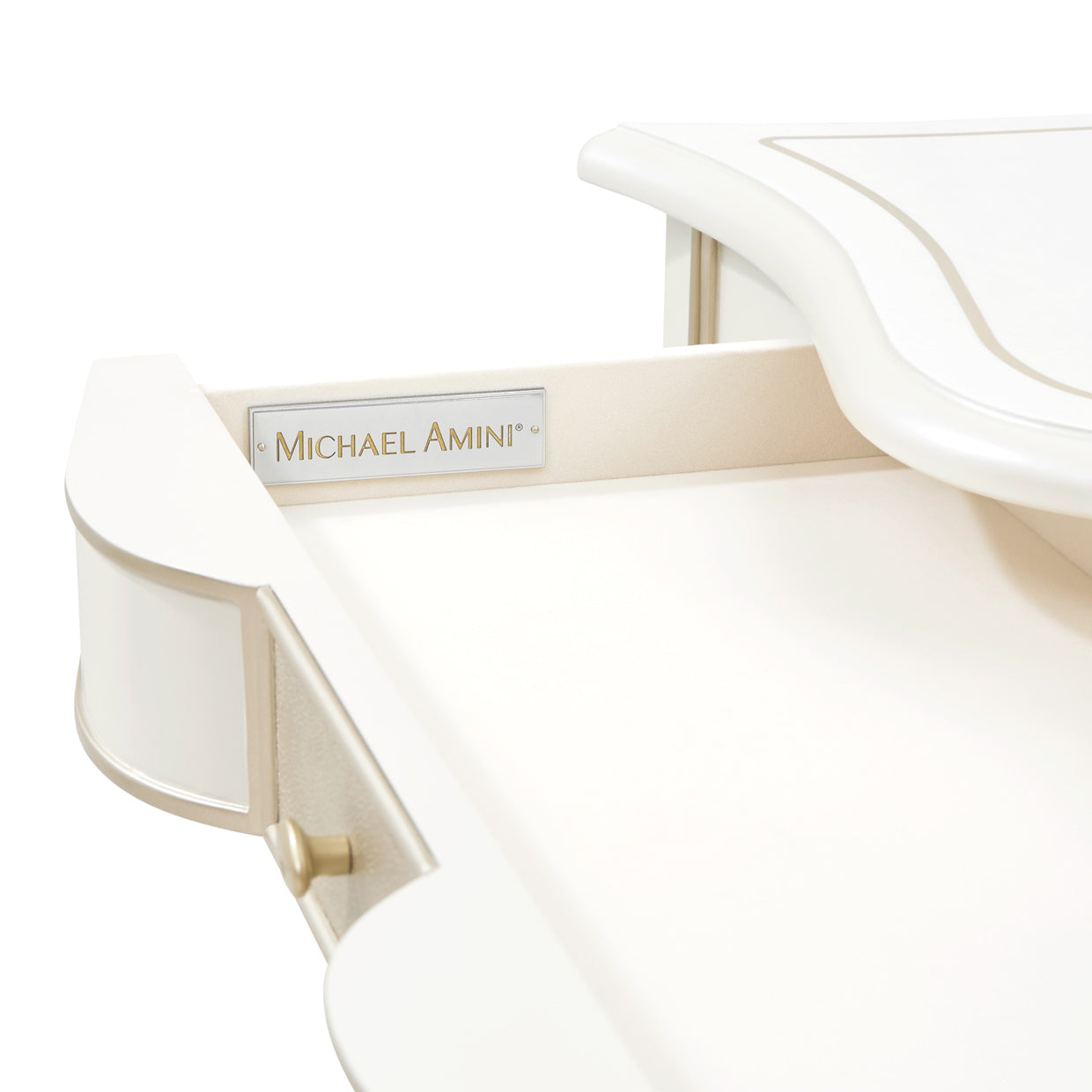La Marisia Creamy Pearl Vanity with Mirror - Ornate Home