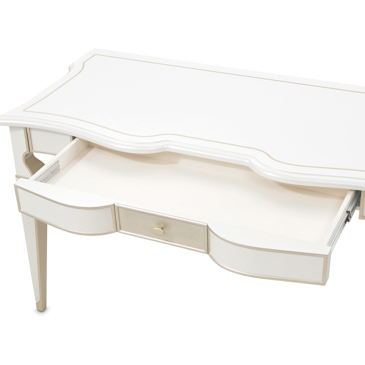 La Marisia Creamy Pearl Vanity with Mirror - Ornate Home