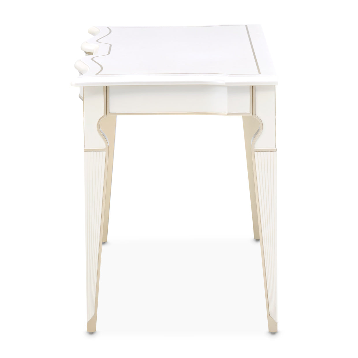 La Marisia Creamy Pearl Vanity with Mirror - Ornate Home