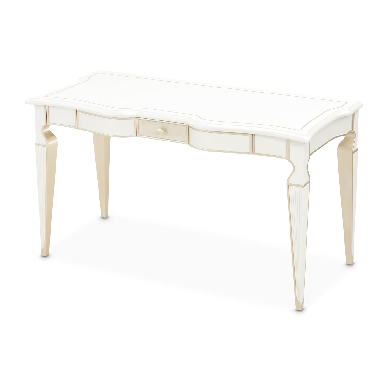 La Marisia Creamy Pearl Vanity with Mirror - Ornate Home