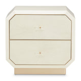 La Rachelle Medium Champagne 2-Drawer Nightstand - Ornate Home