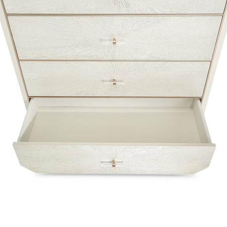 La Rachelle Medium Champagne 5-Drawer Chest - Ornate Home