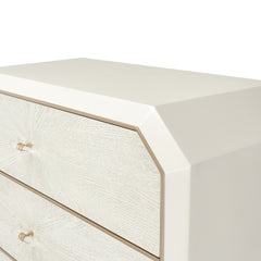 La Rachelle Medium Champagne 5-Drawer Chest - Ornate Home