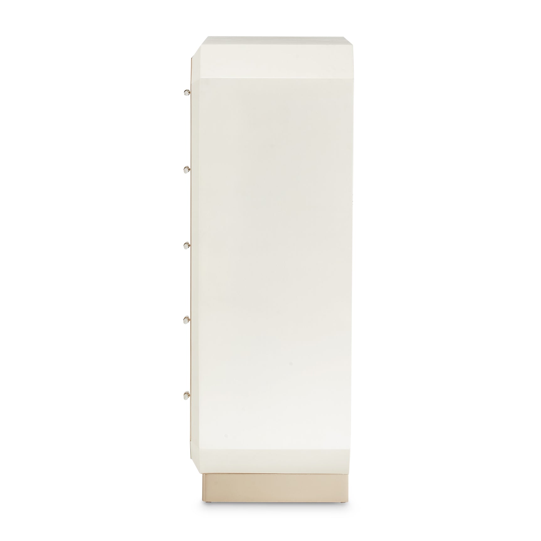 La Rachelle Medium Champagne 5-Drawer Chest - Ornate Home