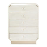 La Rachelle Medium Champagne 5-Drawer Chest - Ornate Home