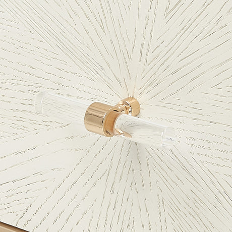 La Rachelle Medium Champagne 5-Drawer Chest - Ornate Home