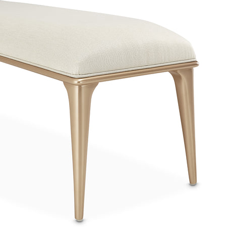 La Rachelle Medium Champagne Bed Bench - Ornate Home