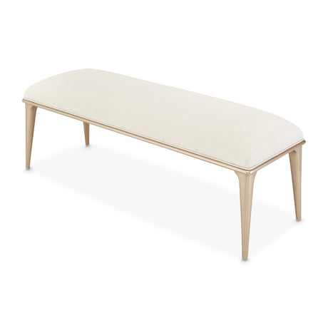 La Rachelle Medium Champagne Bed Bench - Ornate Home
